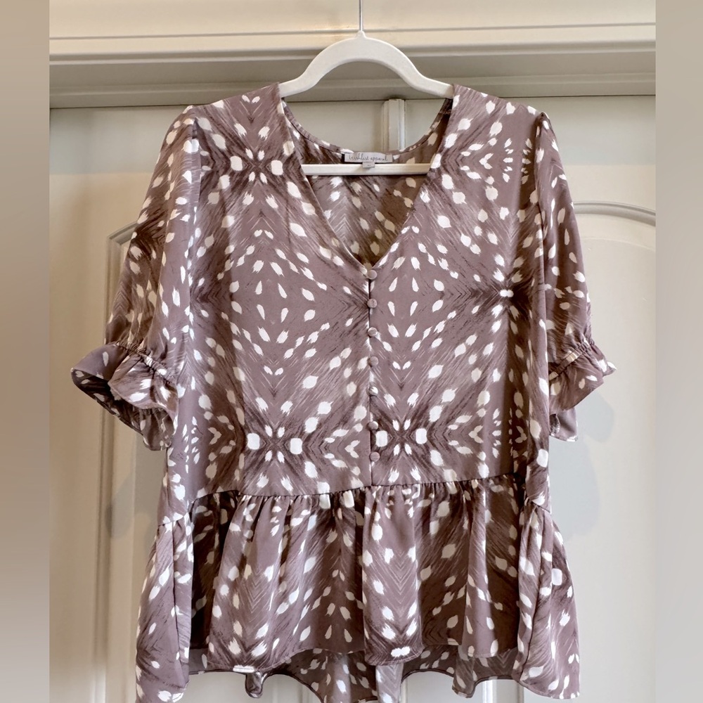 Wishlist top with drop peplum | size M
